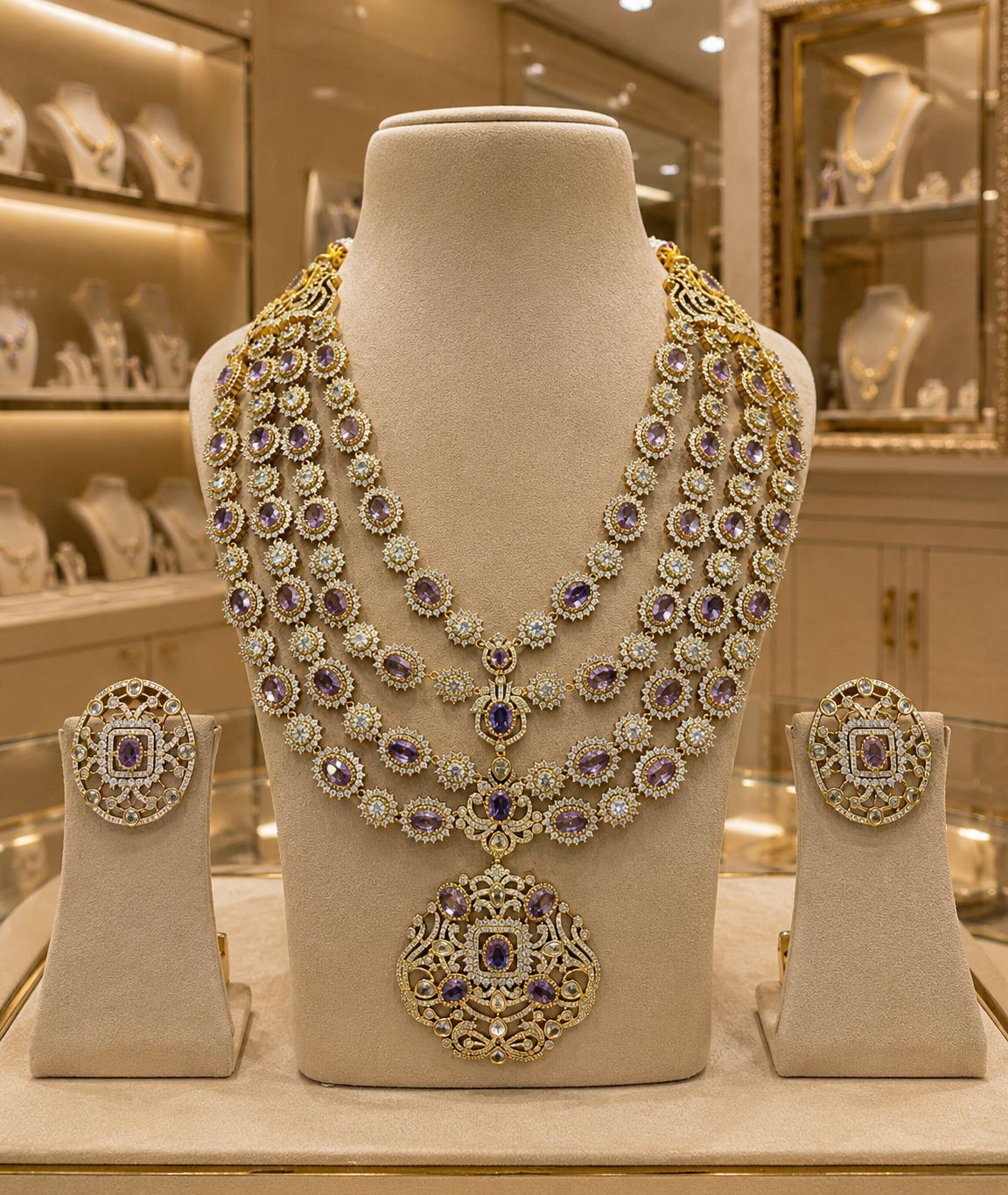 Aarna Layer Necklace Set